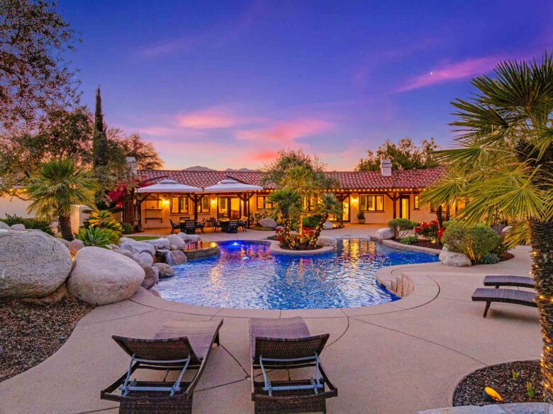 terra bh pool at night